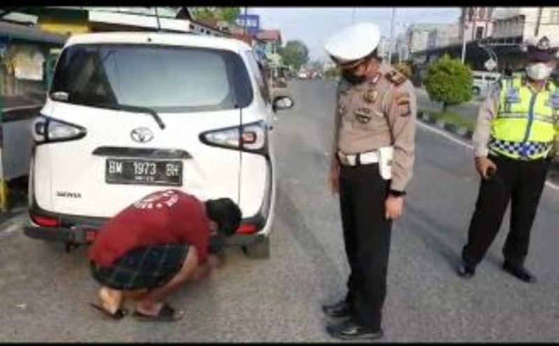 Bahayakan Pengendara Lain, Belasan Mobil Pakai Lampu Silau di Riau Ditindak Polisi