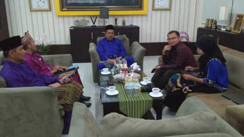 Ikatan Pernaskahan Riau Silahturahmi dengan Wakil Bupati Siak