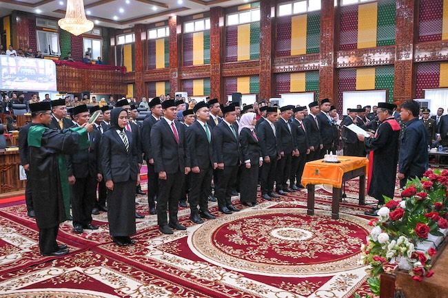 45 Anggota DPRD Rohil 2024 - 2029 Dilantik, Berikut Daftar Namanya