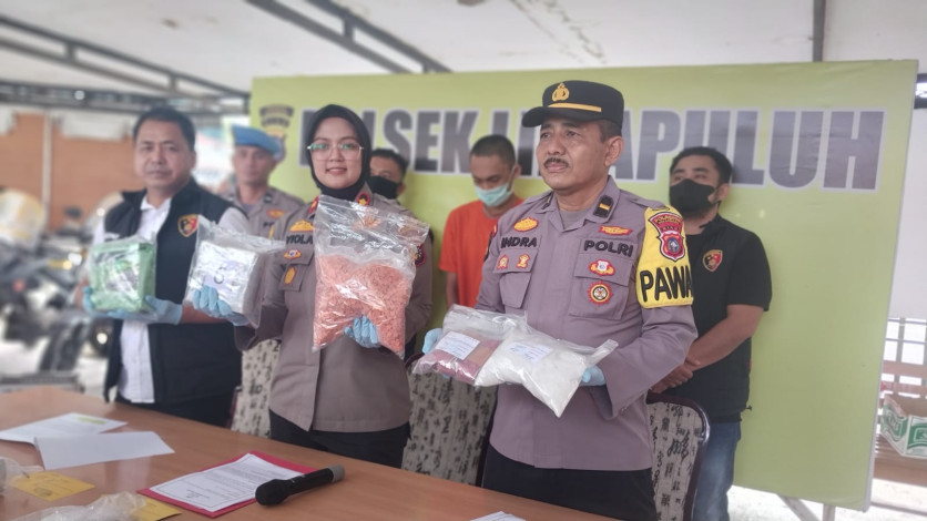 Polsek Limapuluh Tangkap Kurir Narkoba Senilai Rp7,5 Miliar
