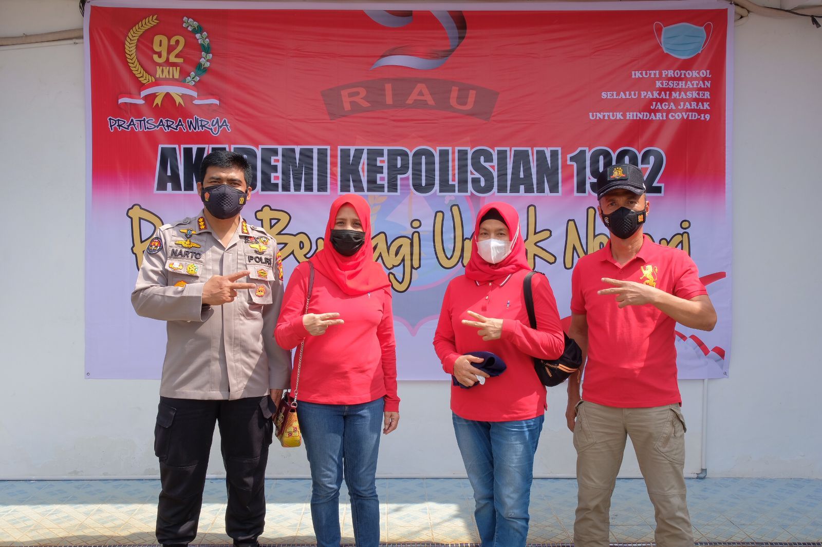 Alumni Akpol 1992 Riau Gelar Bansos “Berbagi Untuk Negeri”, Distribusikan 556 Paket Sembako