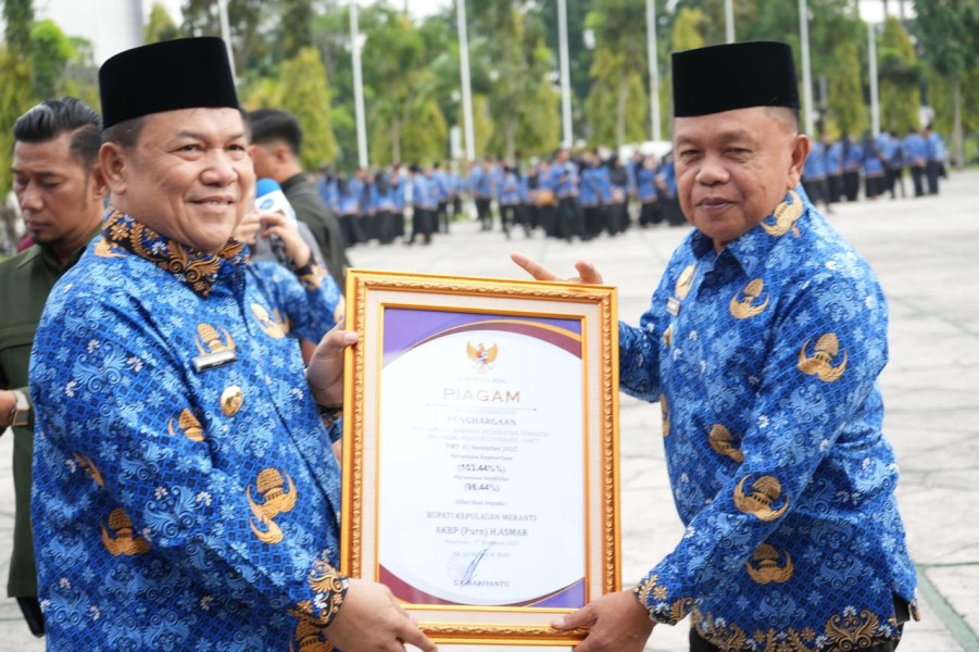 Pemkab Kepulauan Meranti di Nobatkan Penerima Universal Health Coverage (UHC) Award Tahun 2025 Terti