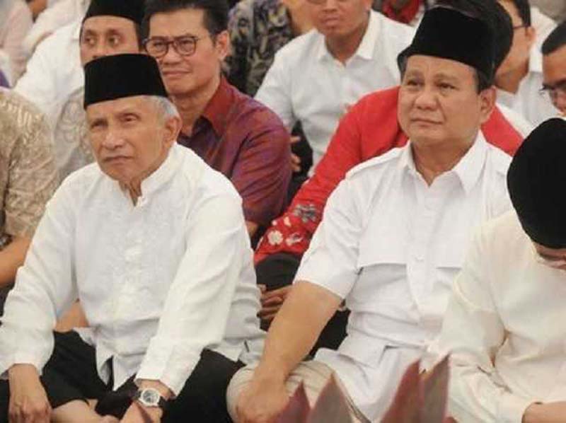 Gerindra Gambarkan Hubungan Prabowo-Amien yang Penuh Hormat