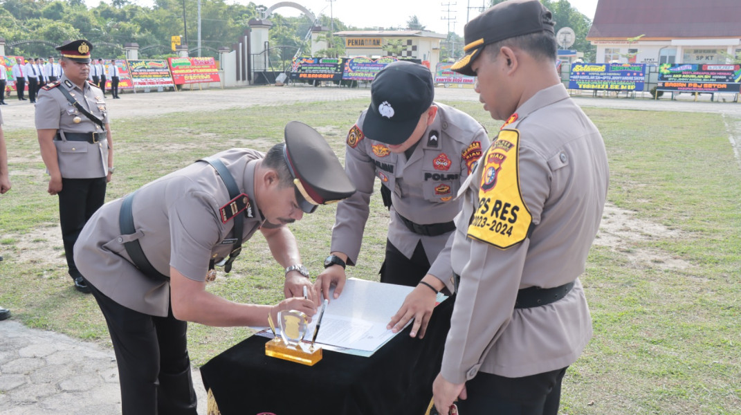 Pimpin Sertijab 6 Pejabat Utama, Ini Harapan Kapolres Kepulauan Meranti