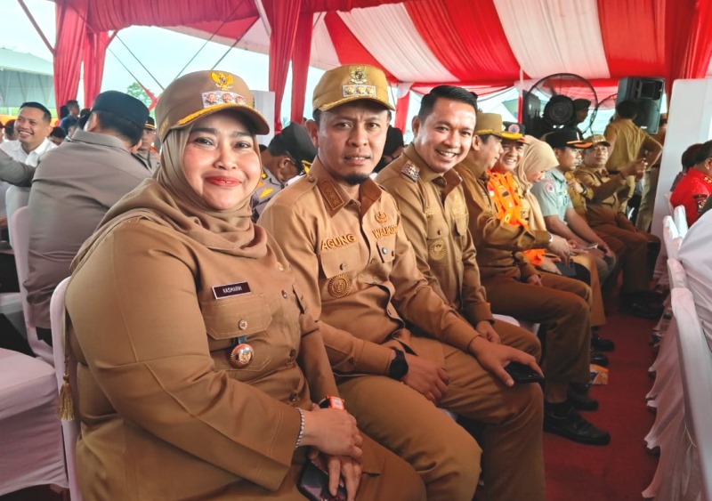 Dipimpin Menko Polkam, Bupati Kasmarni Ikut Apel Kesiapsiagaan Karhutla Nasional