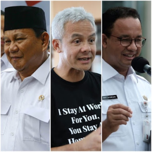 Survei New Indonesia: Elektabilitas Ganjar 20,5%, Prabowo 16,7%, Anies 6%
