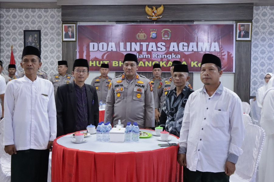 Polres Kepulauan Meranti ikuti Doa Bersama Lintas Agama secara Virtual oleh Kapolri dan Kapolda Riau