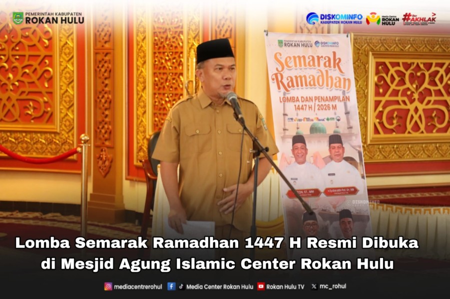Lomba Semarak Ramadhan 1447 H Resmi Dibuka di Masjid Agung Islamic Center Rokan Hulu