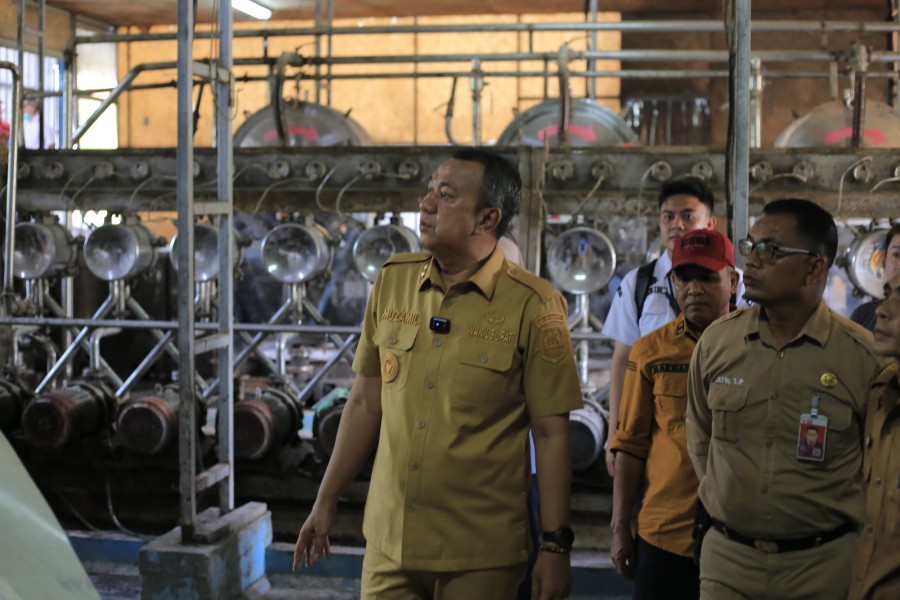 Gandeng Calon Investor, Wakil Bupati Muzamil Tinjau Sentra IKM Sagu Sungai Tohor