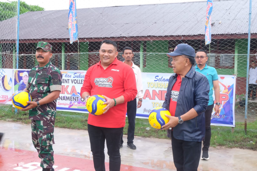 Memeriahkan HUT RI Ke-78, Andika Saindra Gelar Turnamen Volly Ball Cup 2023