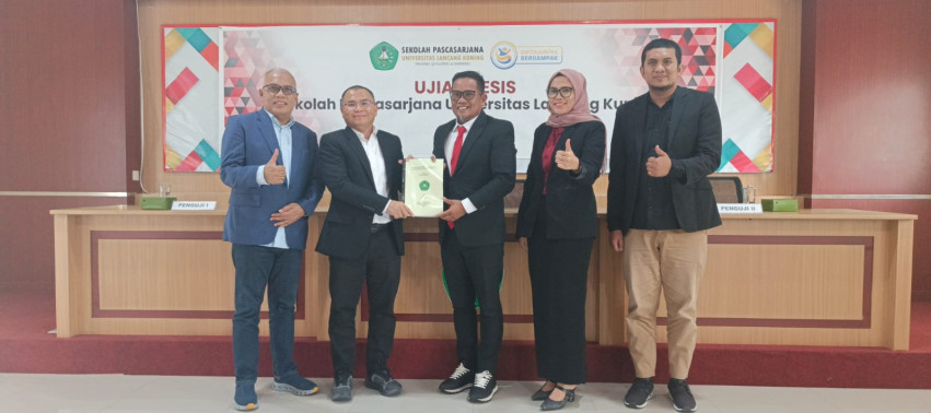 Raih Gelar Magister Manajemen, Bupati Zukri Dorong ASN Pelalawan Lanjut Kuliah di Unilak