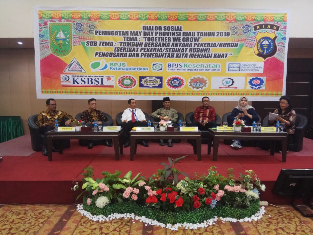Dialog Sosial Peringatan May Day Provinsi Riau Tahun 2019