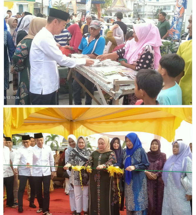 Bupati Rohil Buka Kegiatani Pasar Ramadhan 1445 Hijriyah