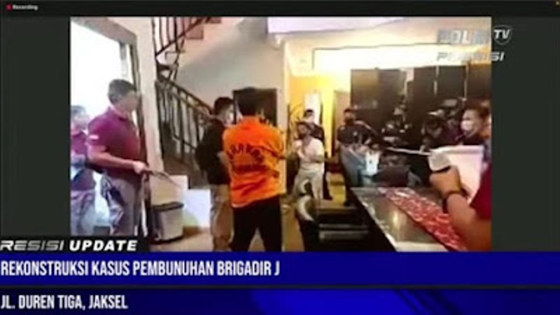 Rekonstruksi Tunjukkan Yosua Mohon-mohon Sebelum Ditembak Bharada E