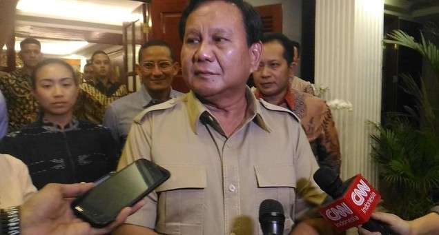Gerindra, Ada 4 Nama Cawapres, ini pendapat Prabowo