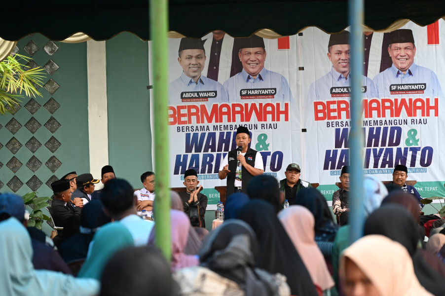 Ternyata Warga Rohil Ingin Gubernur Baru, Abdul Wahid disambut Hangat di Balai Jaya
