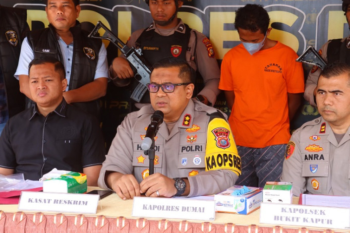 Dipicu Utang Rp270 Ribu, Pemuda di Dumai Bunuh Pemilik Warung dengan Sadis