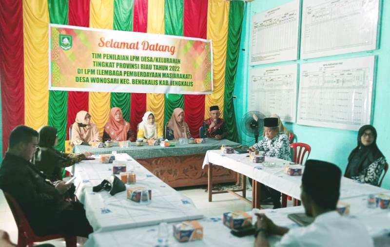 Pemdes Wonosari Sambut Kedatangan Tim Penilaian LPM Desa/Kelurahan Tingkat Provinsi Riau