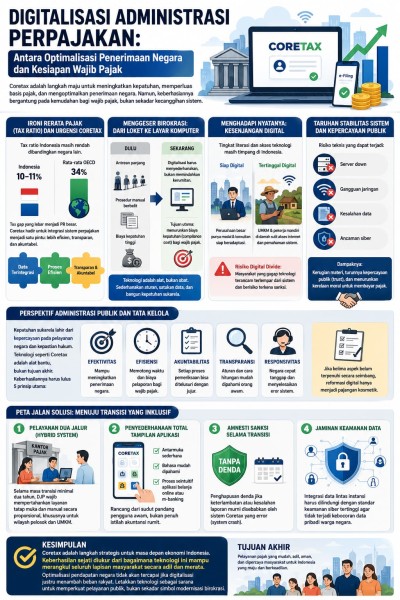 Digitalisasi Administrasi Perpajakan: Antara Optimalisasi Penerimaan Negara dan Kesiapan Wajib Pajak