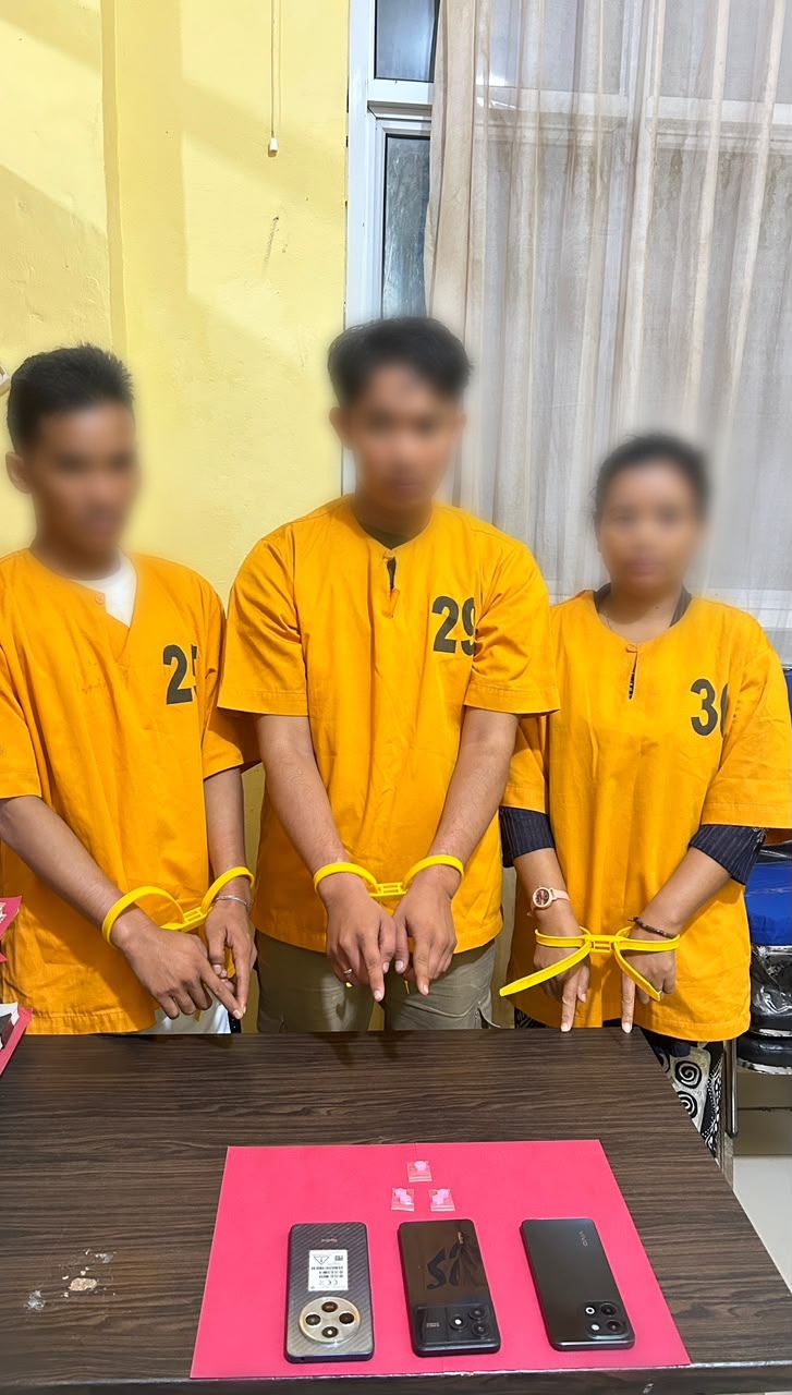 Satresnarkoba Polres Meranti Ringkus Tiga Pengedar Ekstasi