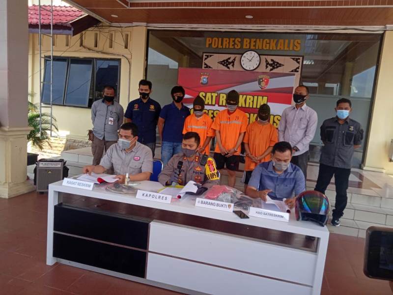 Tiga Pelaku Curas di Siak Kecil Digulung Polisi