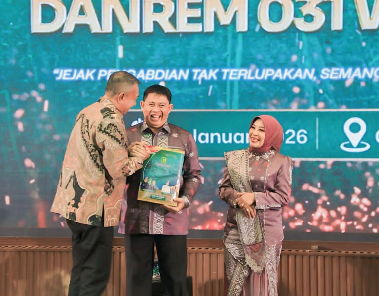 Pisah Sambut Danrem 031/Wira Bima, Wabup Muzamil Sampaikan Apresiasi dan Harapan Baru