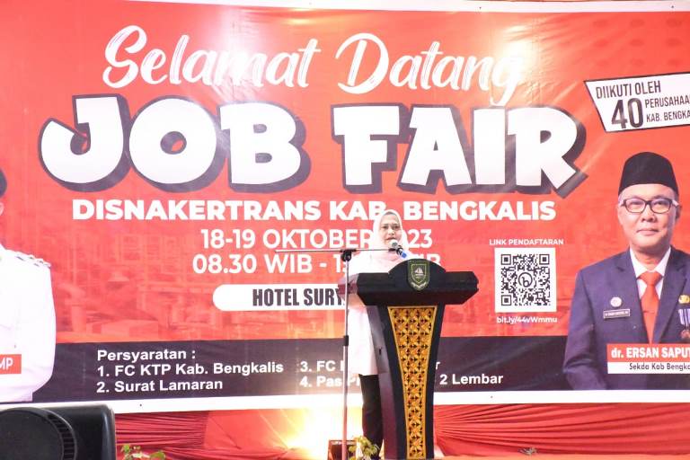 Bupati Bengkalis Buka Job Fair Tahun 2023 di Mandau