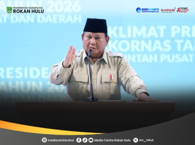 Presiden Prabowo Serukan Persatuan Elite Berantas Kemiskinan, Pemkab Rokan Hulu Nyatakan Kesiapan