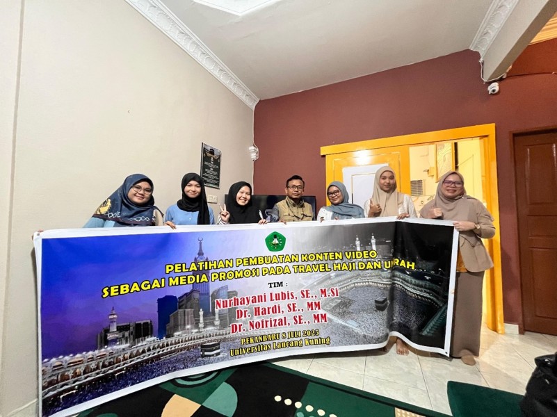 Dosen Unilak Latih Tim Travel Umrah Kuasai Promosi Digital Lewat Video Kreatif