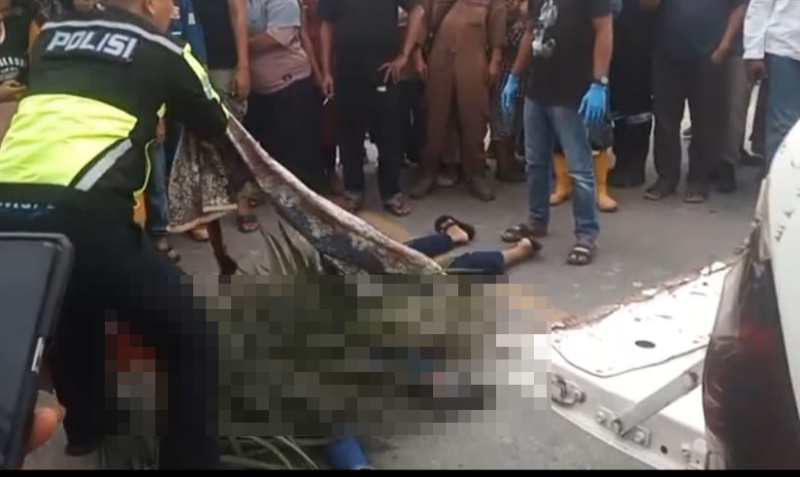 Tragis di Jalur Dumai–Duri Bengkalis, Ayah dan Anak Tergilas Truk Tewas di Tempat