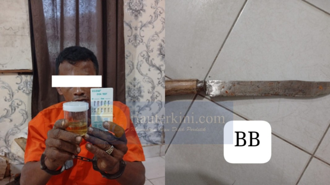 Diduga Efek Sabu, Anak di Bengkalis Tega Ancam Ayah Pakai Parang