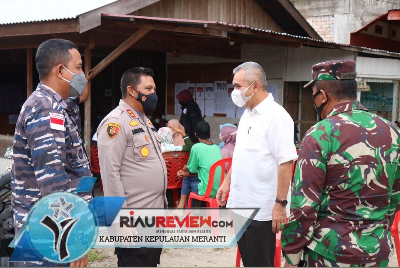 Pastikan Berjalan Lancar, Pemkab Bersama Kapolres dan TNI Tinjau Pelaksanaan Pilkades di Meranti