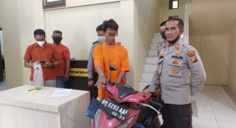 Remaja Asal Inhil Bakar Motor Milik Pedagang Nasi Goreng di Pekanbaru