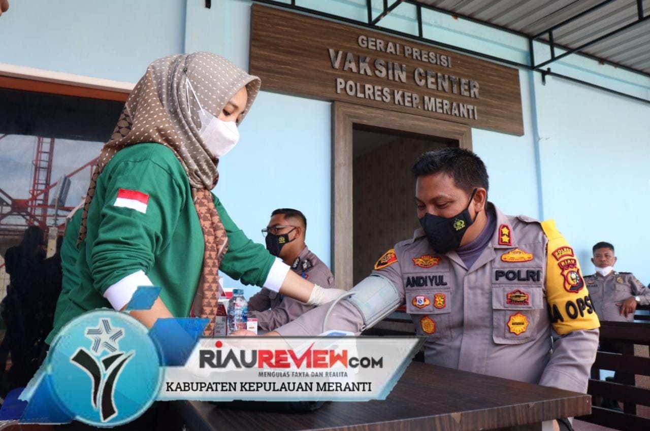 Meriahkan HUT Polairud ke 71, Kapolres Meranti Jadi Pendonor Darah Pertama