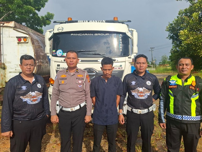 Sempat Buron, Satlantas Polres Inhu Amankan Pengemudi Tabrak Lari