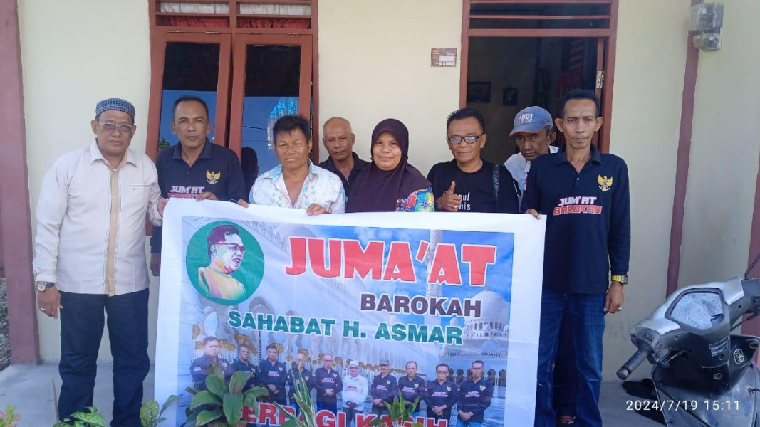 Ringankan Beban Warga : Jum’at Barokah Sahabat H. Asmar Berbagi di Lima Titik