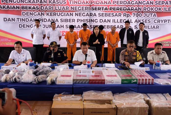 Beredar di Pekanbaru, Polisi Amankan 40 Ribu Bungkus Rokok Ilegal