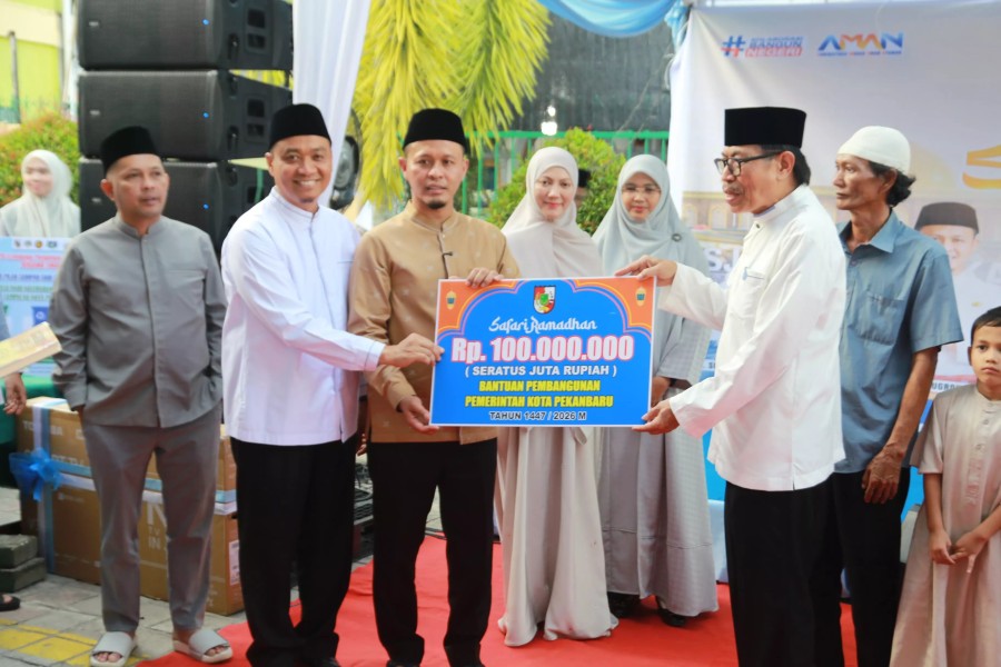 Safari Ramadan di Marpoyan Damai, Begini Pesan Wako Agung ke Warga