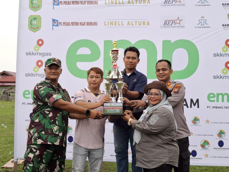 Didukung PT ITA, Final Dramatis Tutup Turnamen Sepak Bola Merbau