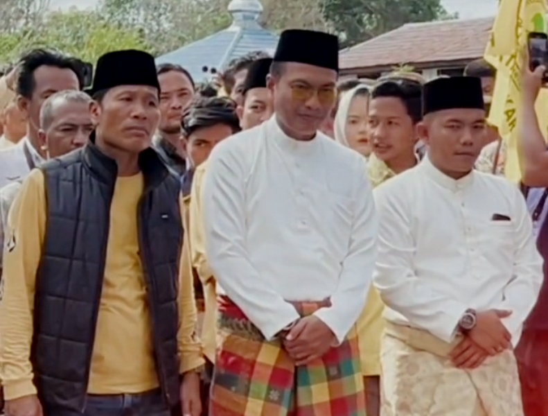 Perdana Mendaftarkan Diri ke KPU, Paslon Syahrial-Andika Mantapkan Diri Maju di Pilkada Bengkalis