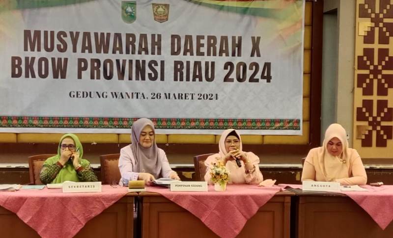 Adrias SF Haryanto Terpilih Aklamasi, Ketua BKOW Riau 2024-2029