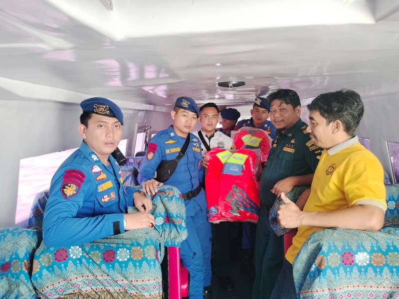 Sat Polairud & KSOP IV Selatpanjang Cek Kapal Mudik