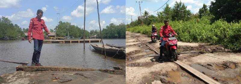 Masyarakat Desa Tanjung Darul Takzim Keluhkan Kondisi Jalan Rusak