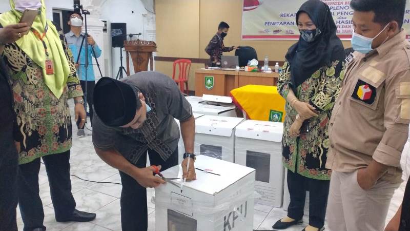 KPU  Dari Empat Paslon yang Bertarung, KBS Unggul dengan Perolehan 91.291 Suara