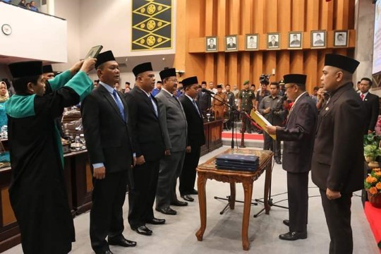 Paripurna Pelantikan PAW Empat Anggota DPRD Pekanbaru