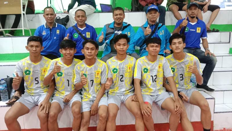 Sempurna Tim Sepak Takraw Riau Juara Grup di Pomnas 17 Padang 