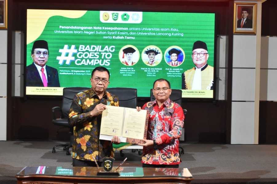 Rektor Unilak Riau Teken Kerja Sama Strategis dengan Dirjen Badilag Mahkamah Agung