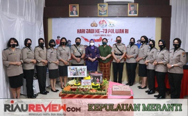 HUT Polwan Ke-73, Polres Meranti Ikuti Syukuran Secara Virtual Bersama Kapolri