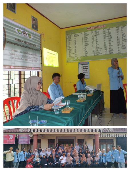 Antusias Ibu-ibu PKK Dalam Workshop Pembuatan Pupuk Organik Oleh Kukerta UR Bangun Kampung Desa Bang