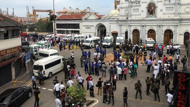 138 Tewas dan 400 Terluka Akibat Teror Bom di Gereja-Hotel di Sri Lanka